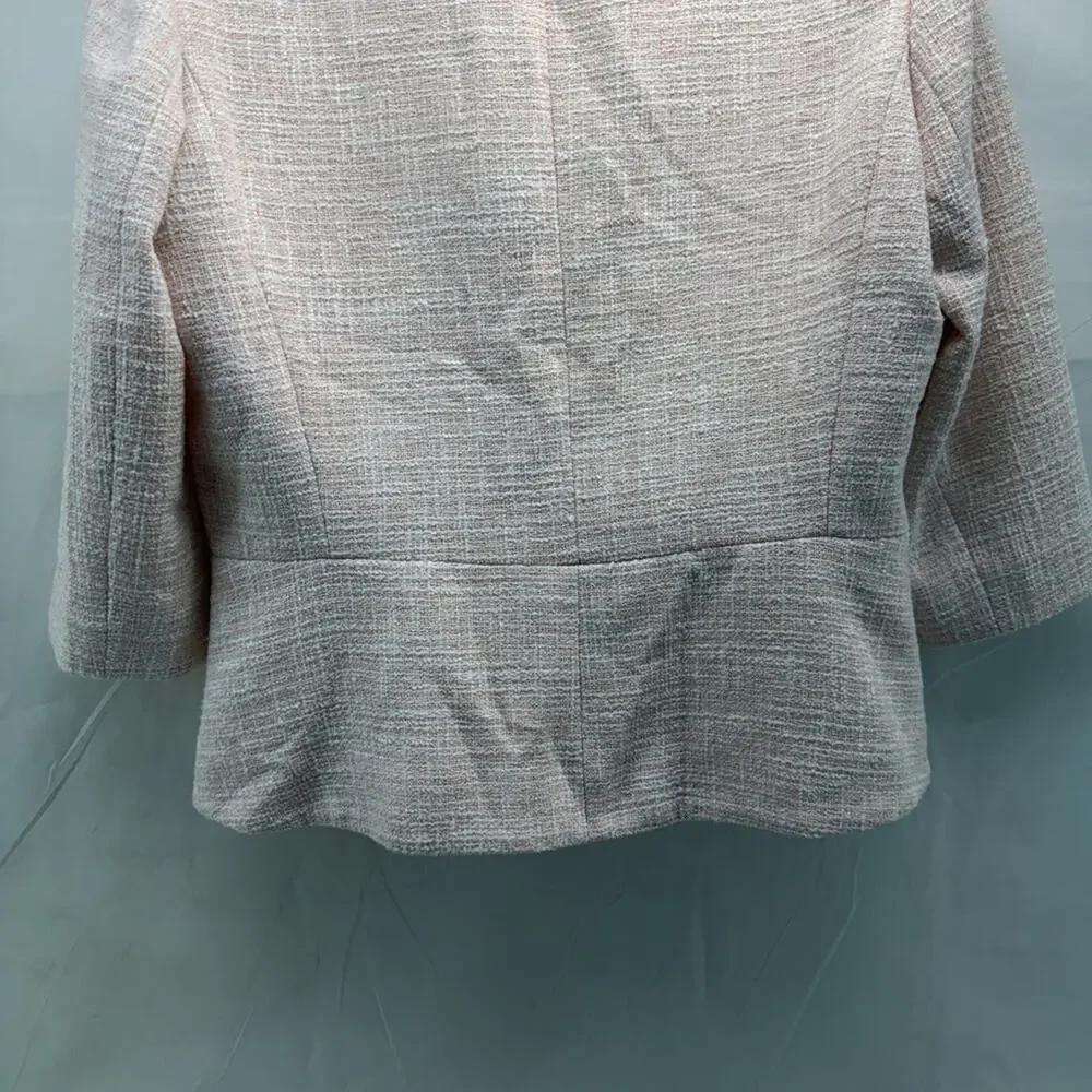 Preston & York Women’s 8 Light Pink, white and gold Tweed feminine Blazer - Picture 11 of 14